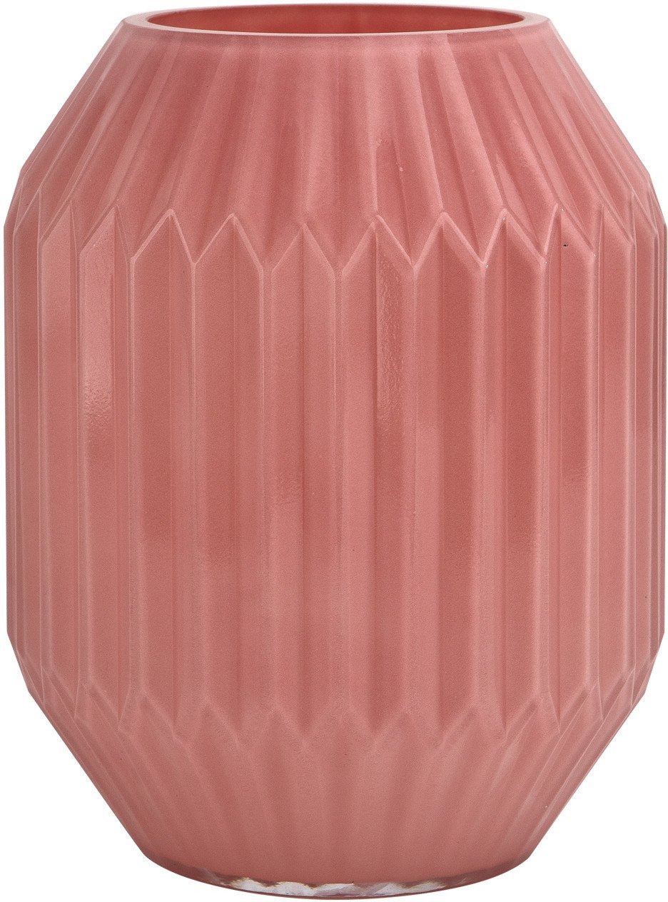 Wazon szklany 23 cm różowy AP163657