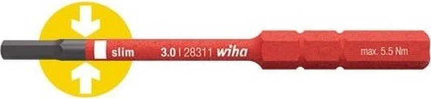 Wiha Bit slimBit electric sześciokątny 6x75mm (37227)