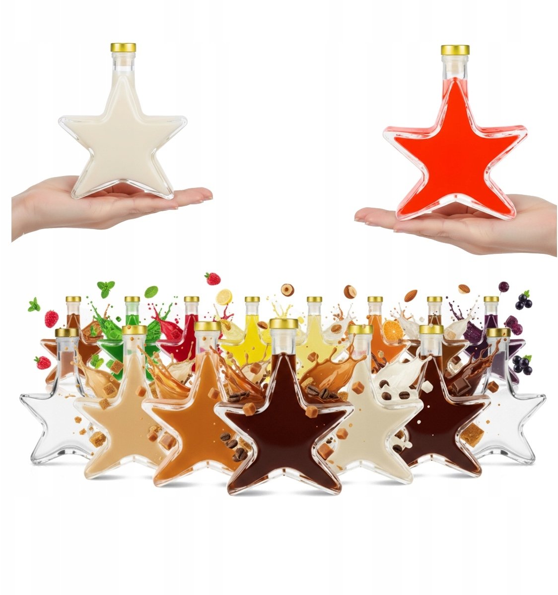 Bimberek 20x Butelki GWIAZDKA 200ml na nalewki likier sok