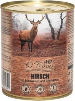O’Canis O'CANIS Jeleń z kaszą gryczaną - mokra karma dla psa - 800 g