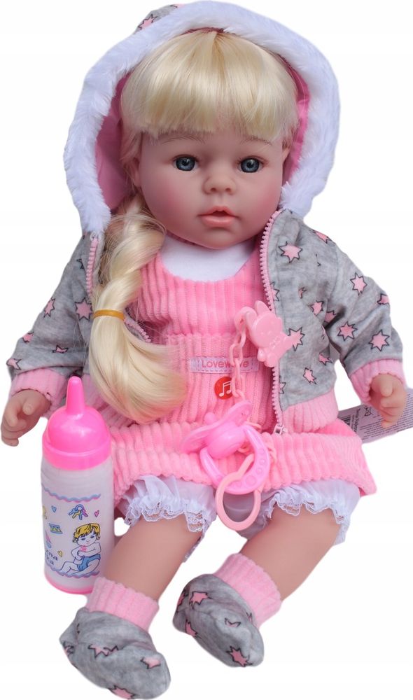 Adar Lalka z dźwiękiem w pudełku 45cm różowa (520769)