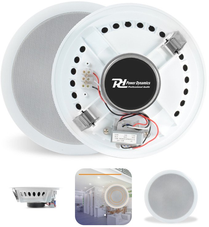 Głośnik sufitowy 8' 100V Power Dynamics CSPB8 one size
