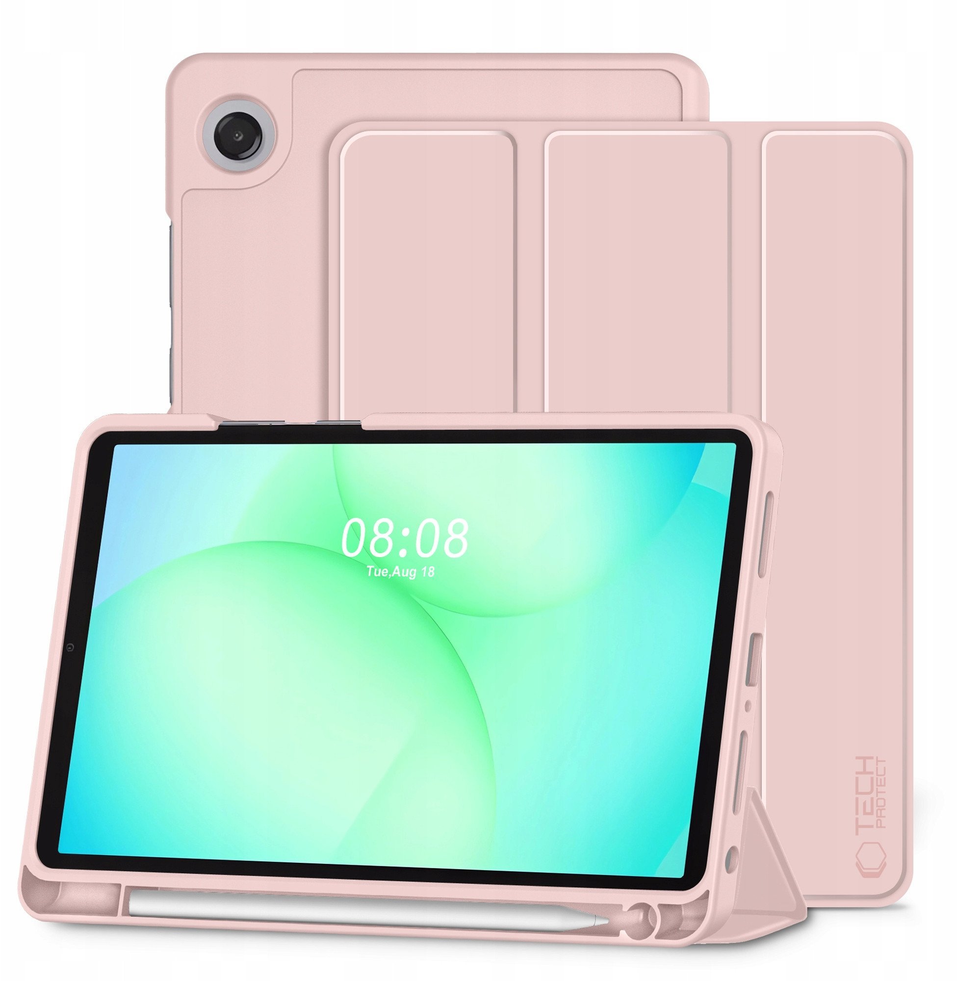 Etui Tech-Protect SmartCase Pen do Samsung Galaxy Tab A9 / A11 8.7 X110 / X115 / X133 / X135 Pink