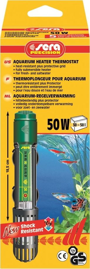 Sera Grzałka z termostatem 50 W, 18,5 cm