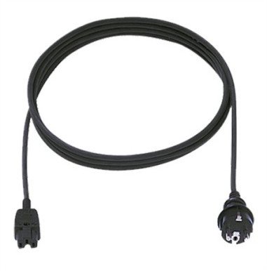 Kabel zasilający BACHMANN H05RR-F 3G1.0mm 2m, wtyczka CEE7/7 C15a