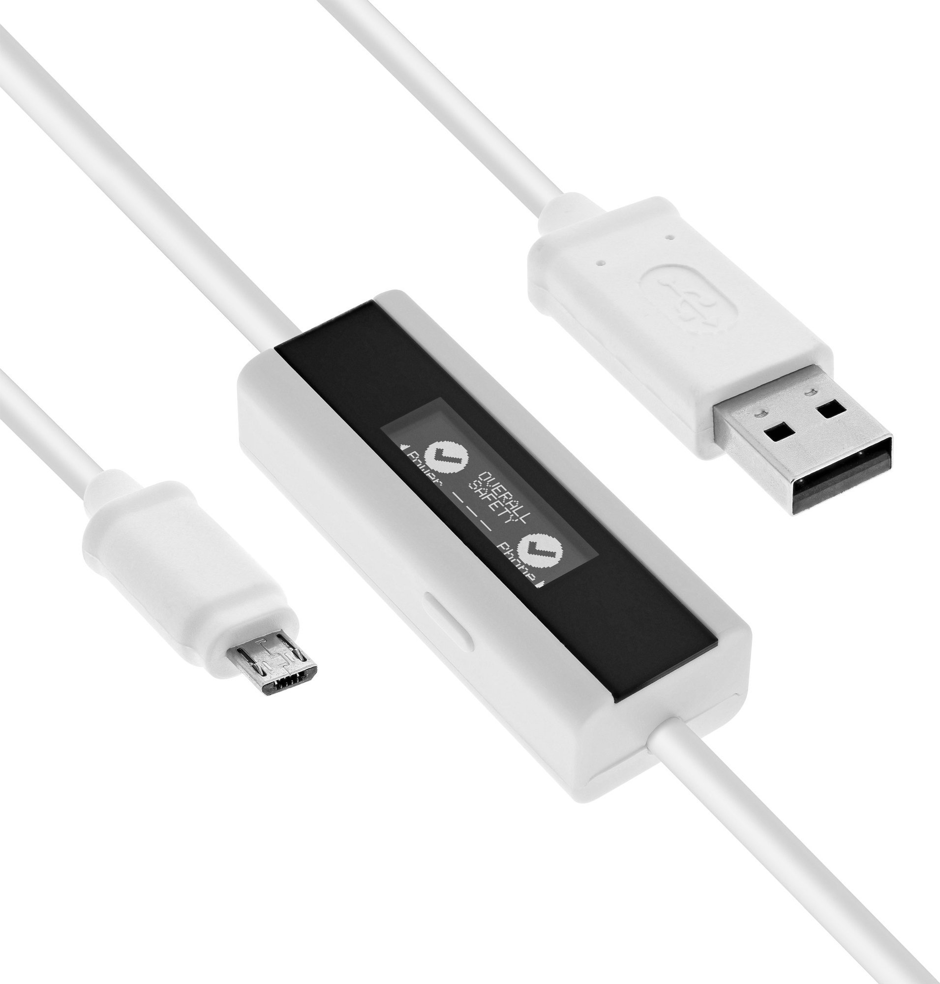 Kabel USB InLine USB-A - micro-B 1 m Biały (66761)