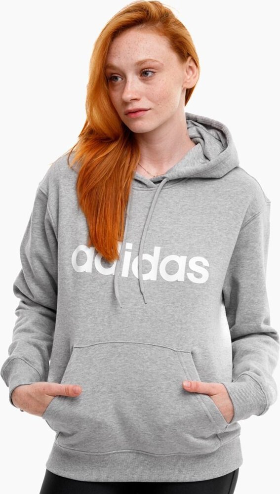 Adidas Bluza damska adidas Essentials Linear szara IC6884 S