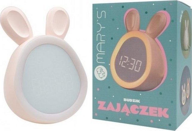 Budzik zajączek różowy