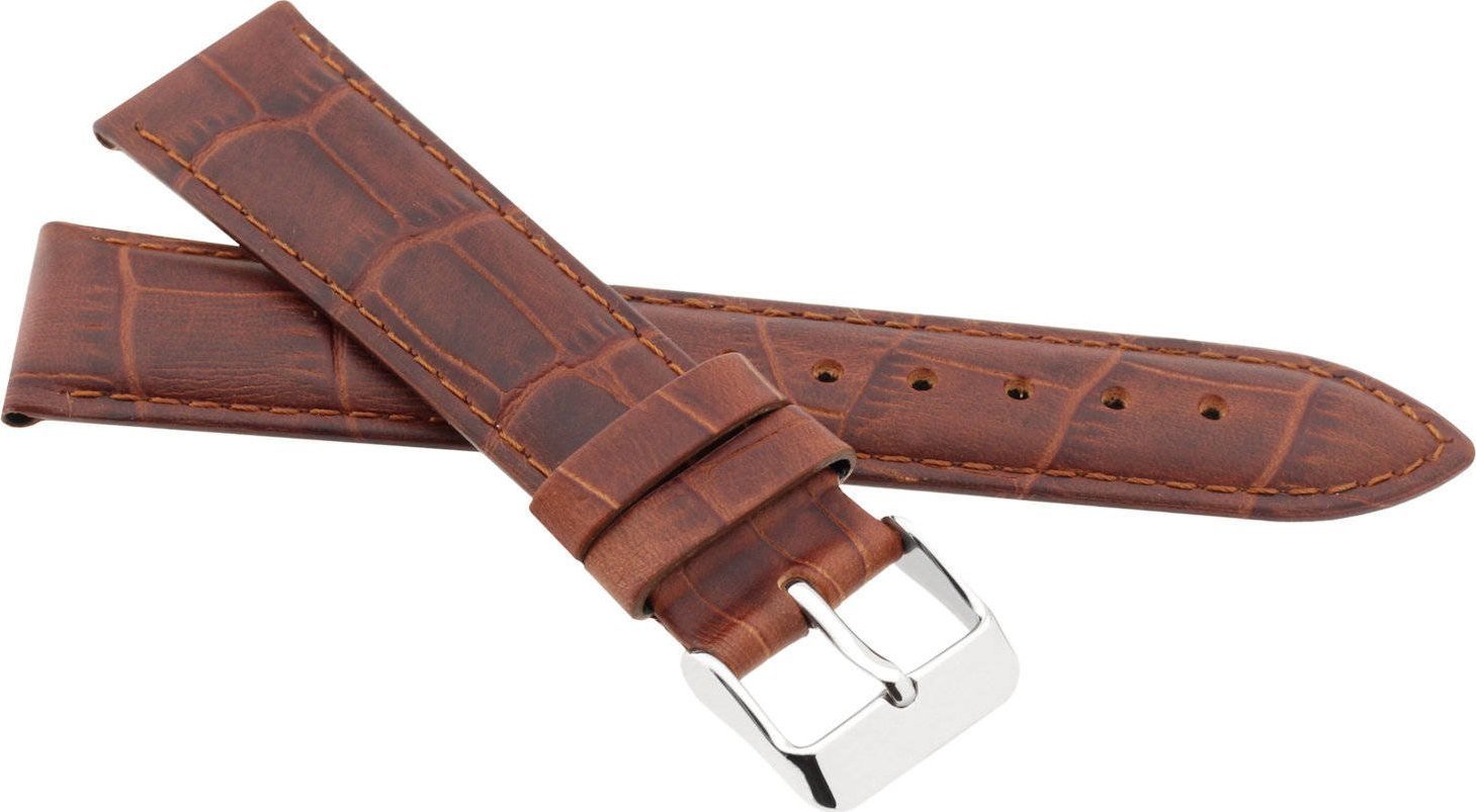 JVD Skórzany pasek do zegarka 14 mm JVD R41703-14 brązowy