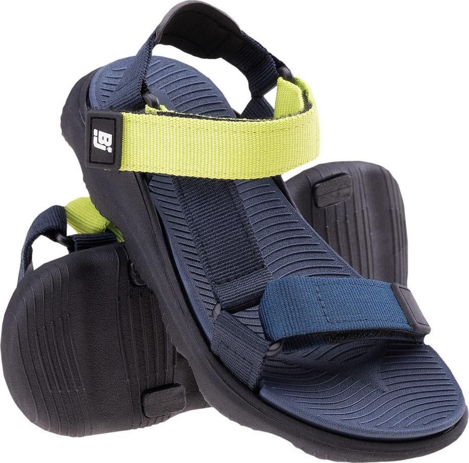 Bejo SANDAŁY I KLAPKI MILERI JR DARK SAPPHIRE/REFLECTING POND/LIME GREEN 35