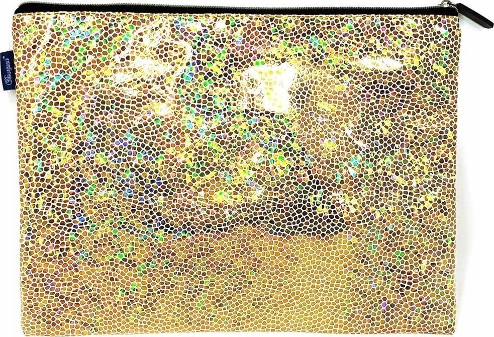 Saszetka na zamek Złota holograficzna