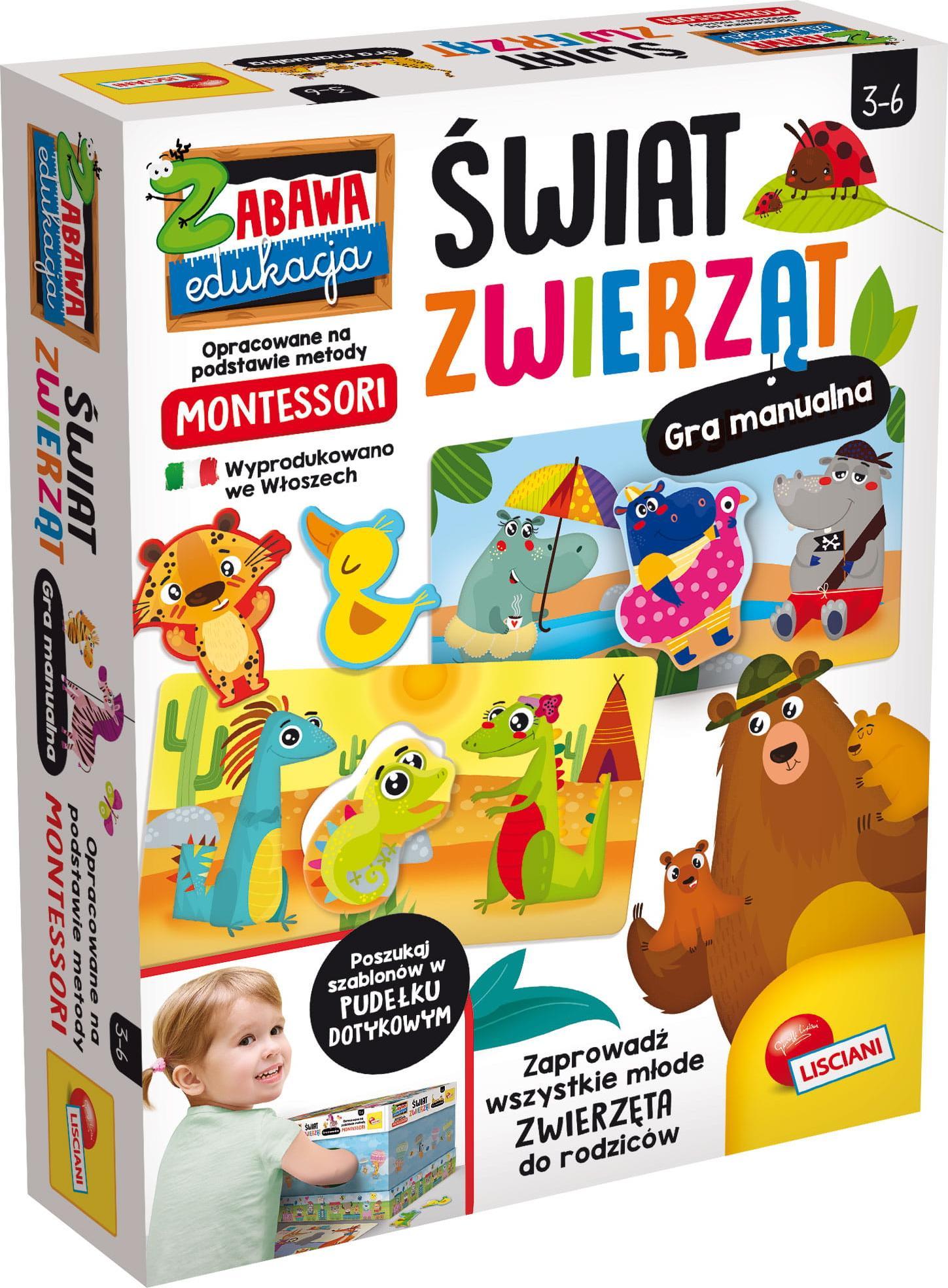 Lisciani Montessori Świat Zwierząt 3+ Lisciani