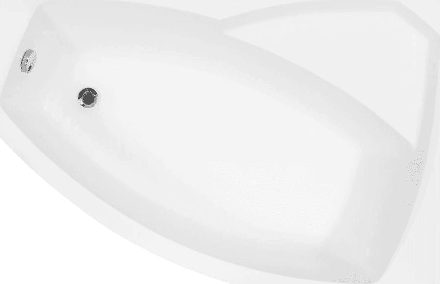 Wanna Besco asymetryczna Rima 160x100 prawa biała (11429590)