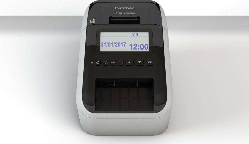 Drukarka etykiet Brother BROTHER QL-820NWBC LABEL Spausdintuvas, WI-FI, ETHERNET, BLUETOOTH, AIRPRINT AND LCD DISPLAY