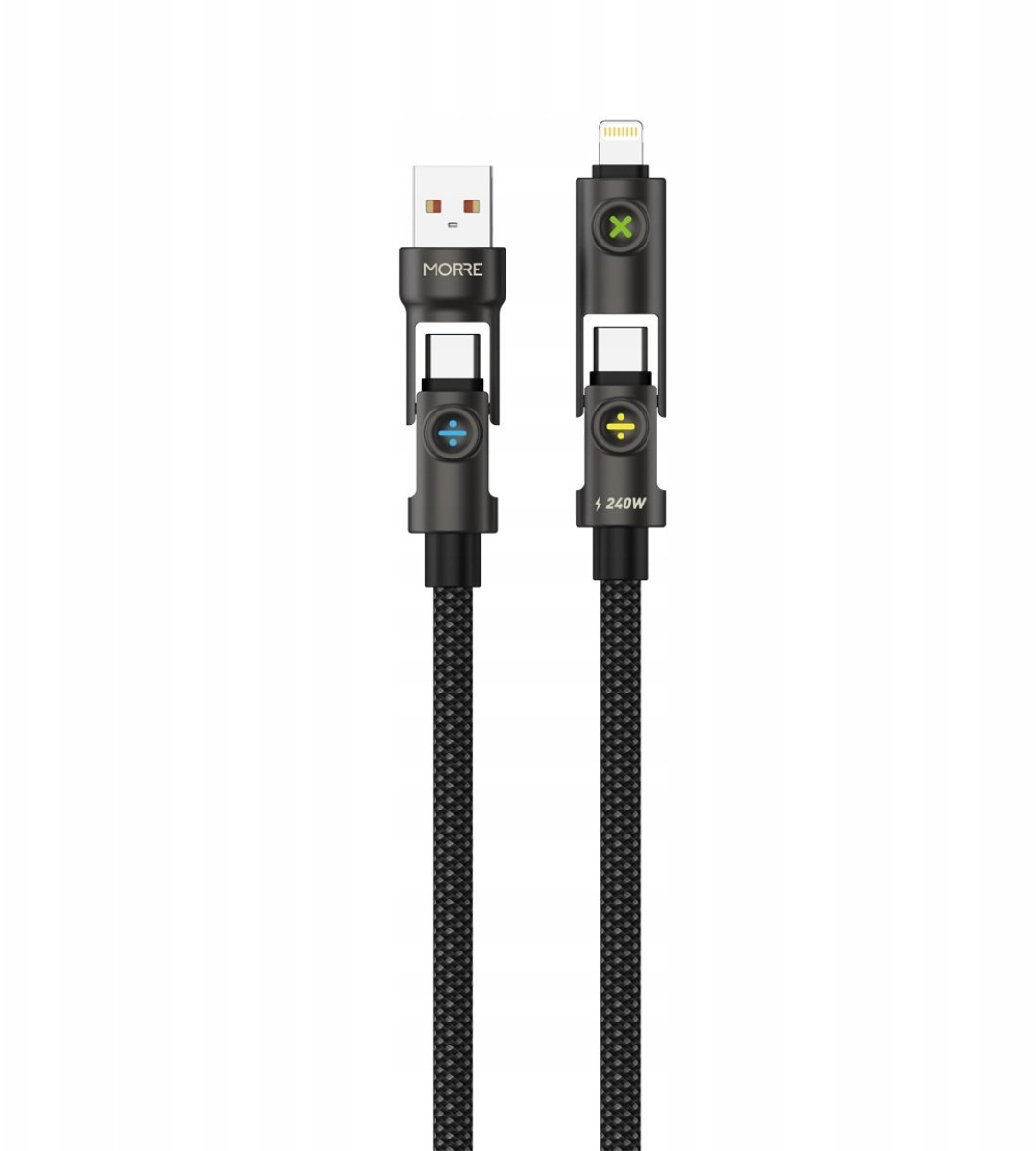 Tiross MORRE KABEL RGB 4W1 USB-C USB-A