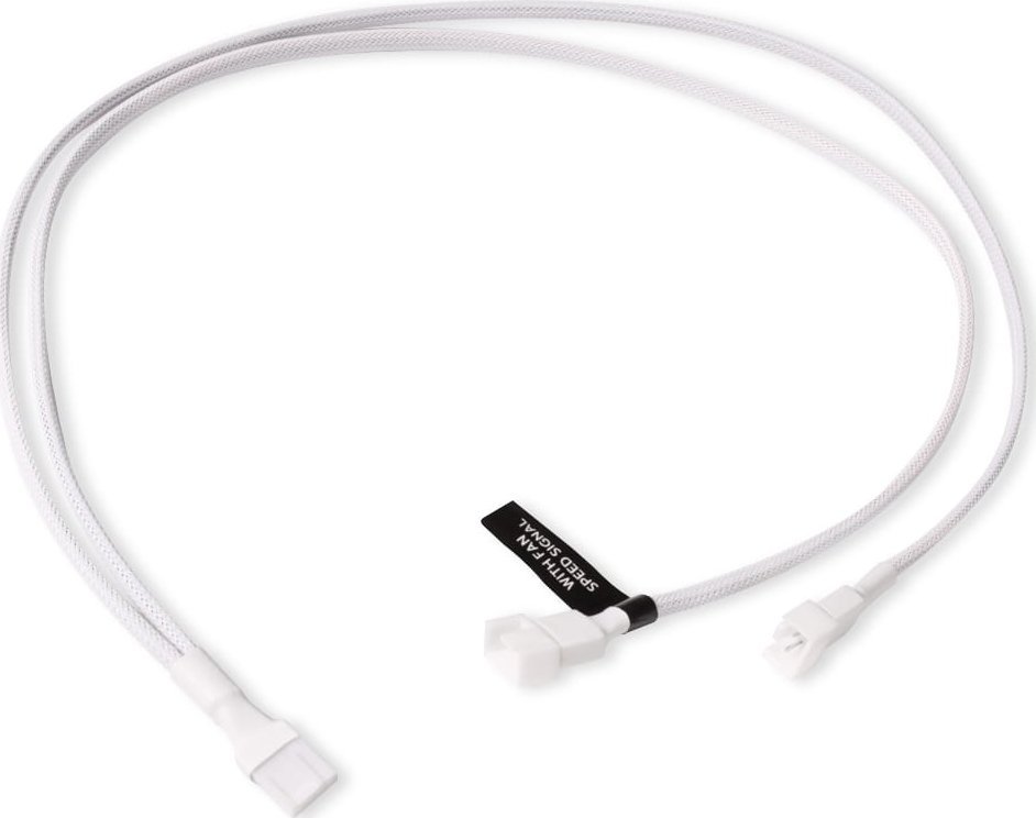 Alphacool Alphacool Y-Splitter 4-Pin auf 2x 4-Pin PWM 60cm - wei