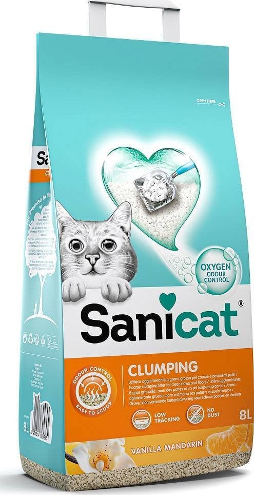 Żwirek dla kota Sanicat Clumping Wanilia 8 l