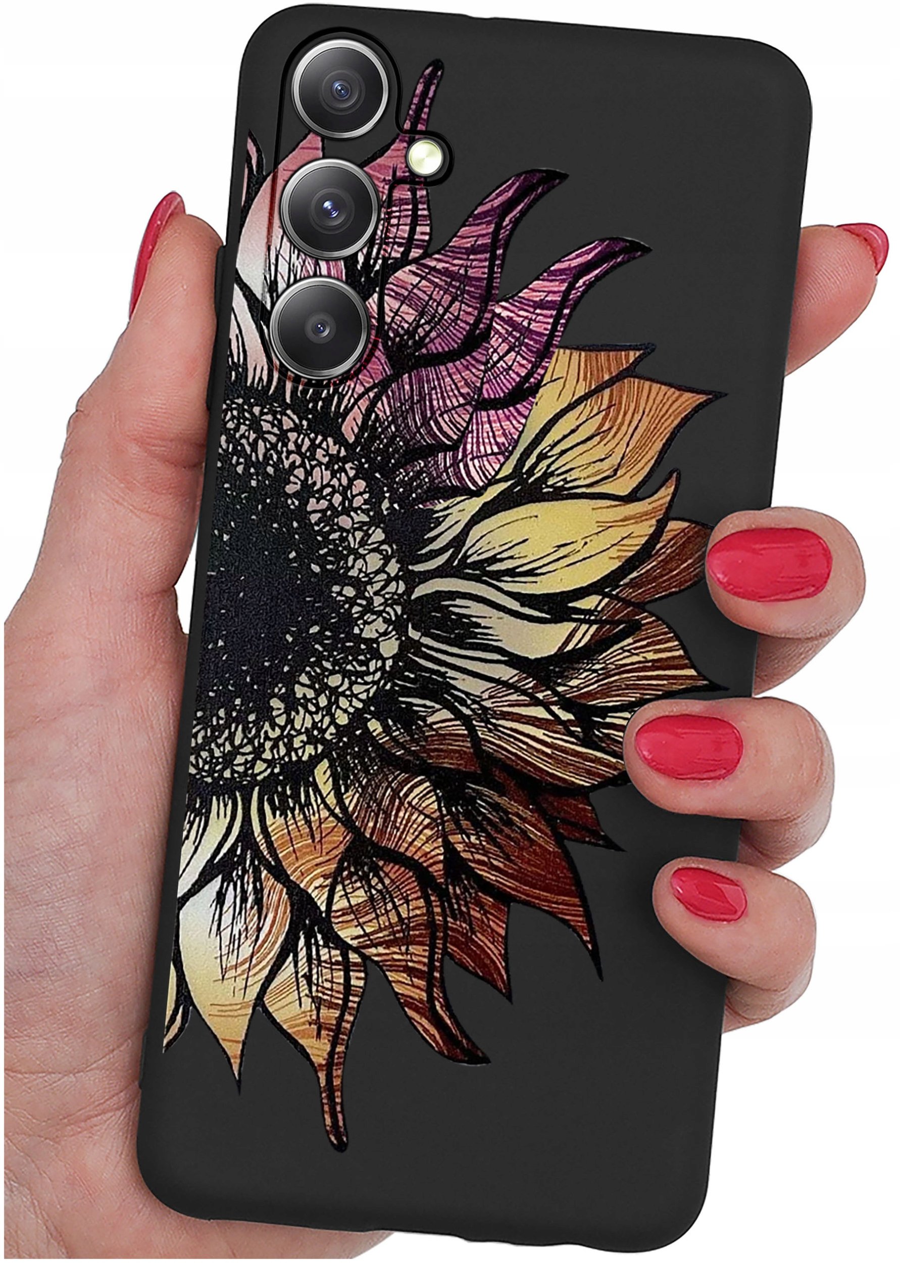 ETUI do Samsung S25+ Plus | WZORY | SILIKONOWE MATT CASE + SZKŁO 9H