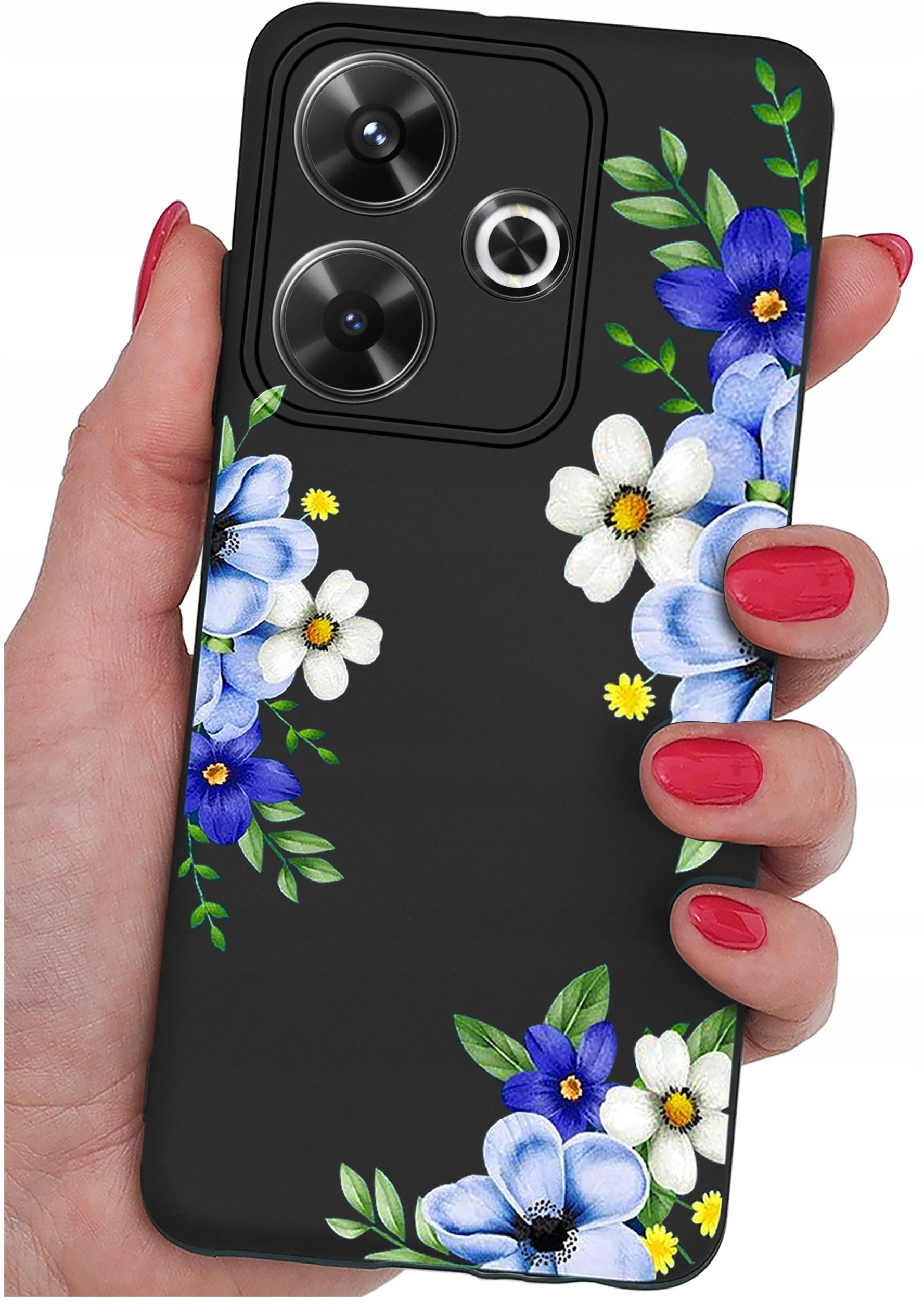 Etui do Xiaomi Redmi 13 4G WZORY |SILIKONOWE MATT CASE + SZKŁO 9H