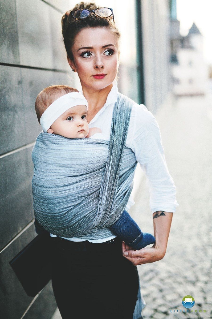 Little Frog Chusta tkana Little Frog - Angelit 3,6 m