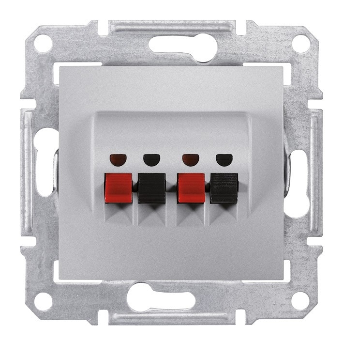 Schneider Electric Gniazdo głośnikowe podwójne SEDNA bez ramki aluminiowe - SDN5400160