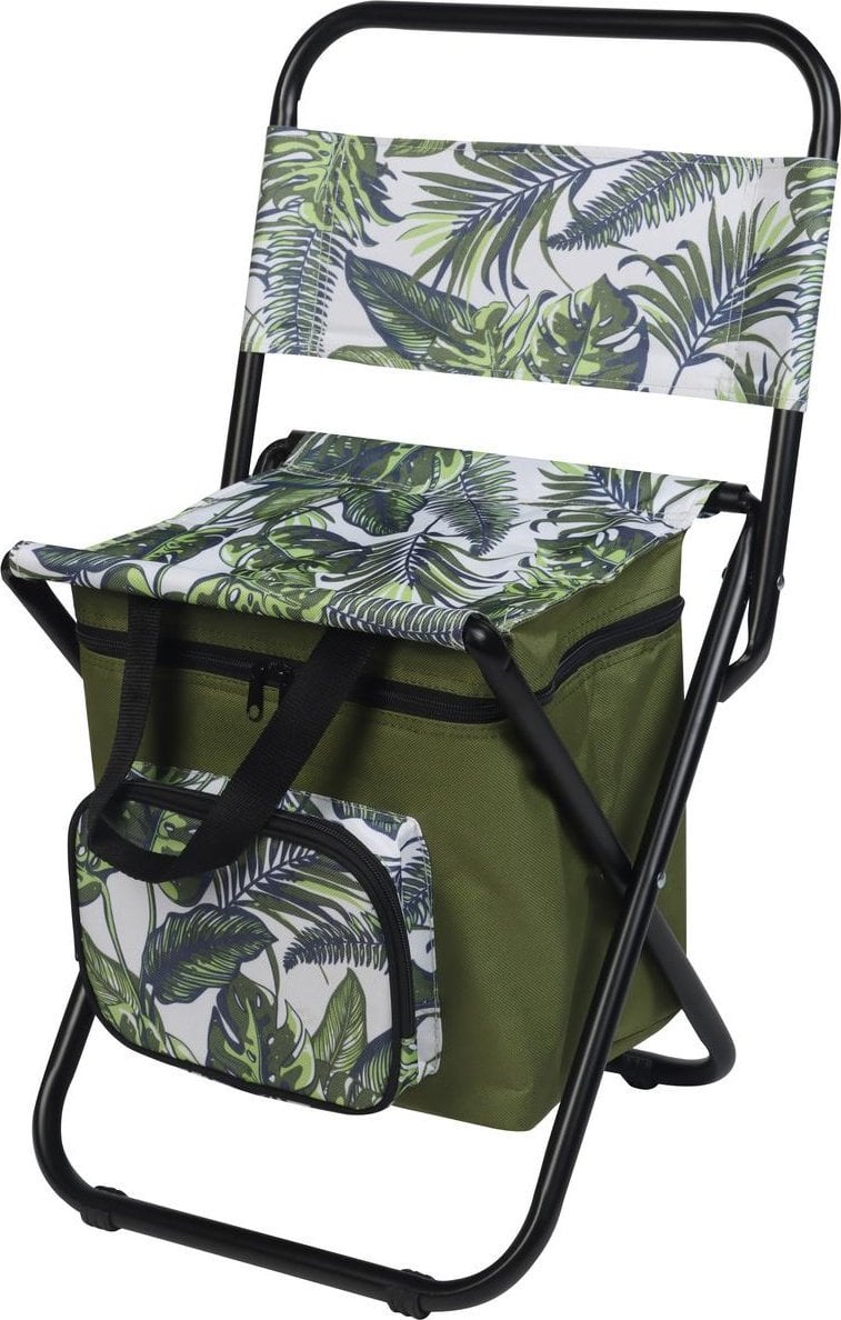 Triton KRZESŁO WĘDKARSKIE TURYSTYCZNE SKŁADANE JUNGLE LIGHT Z TORBĄ POD SIEDZISKIEM 35X34X58CM