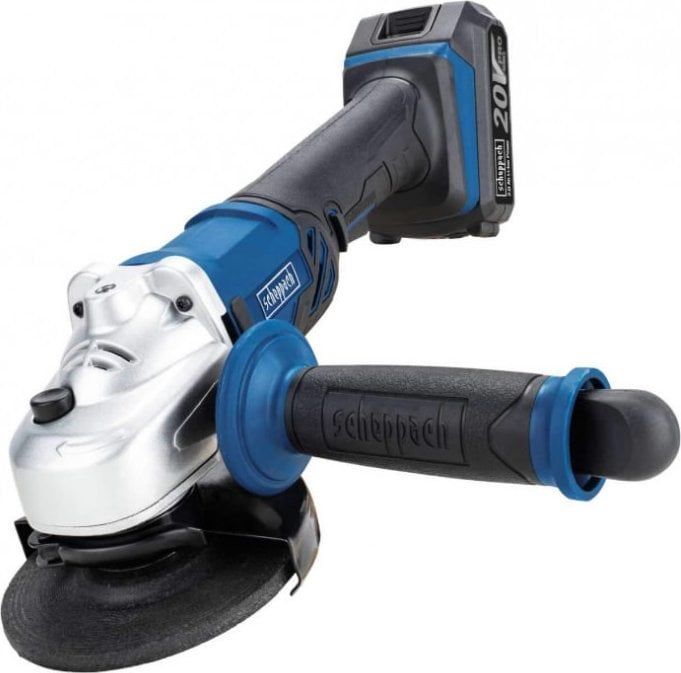 Szlifierka Scheppach Akumuliatorinis kampinis šlifuoklis CAG115-20ProS, 1x2,0 Ah, Scheppach 5903815917&SCHEP