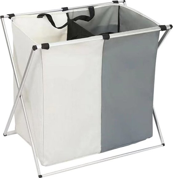 Kosz na pranie Home Life Tekstylny kosz na pranie - dwukomorowy 113 l