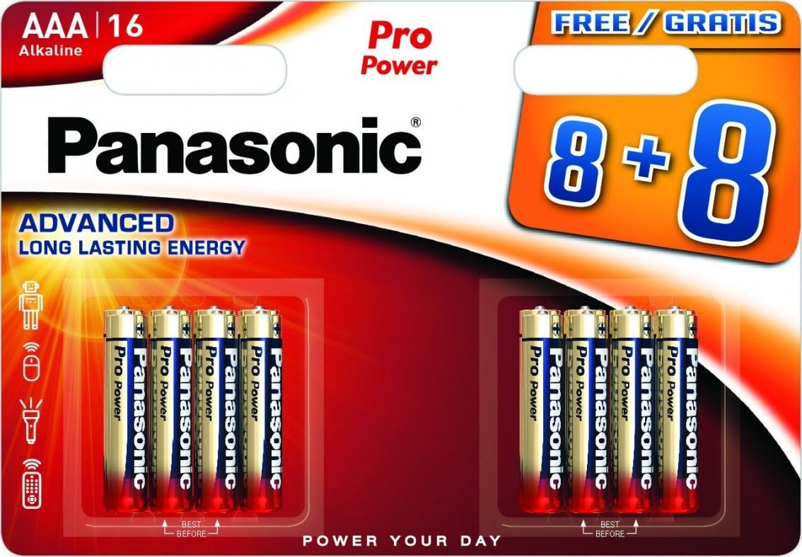Panasonic Pro Power battery LR03PPG/16B (8+8pcs)