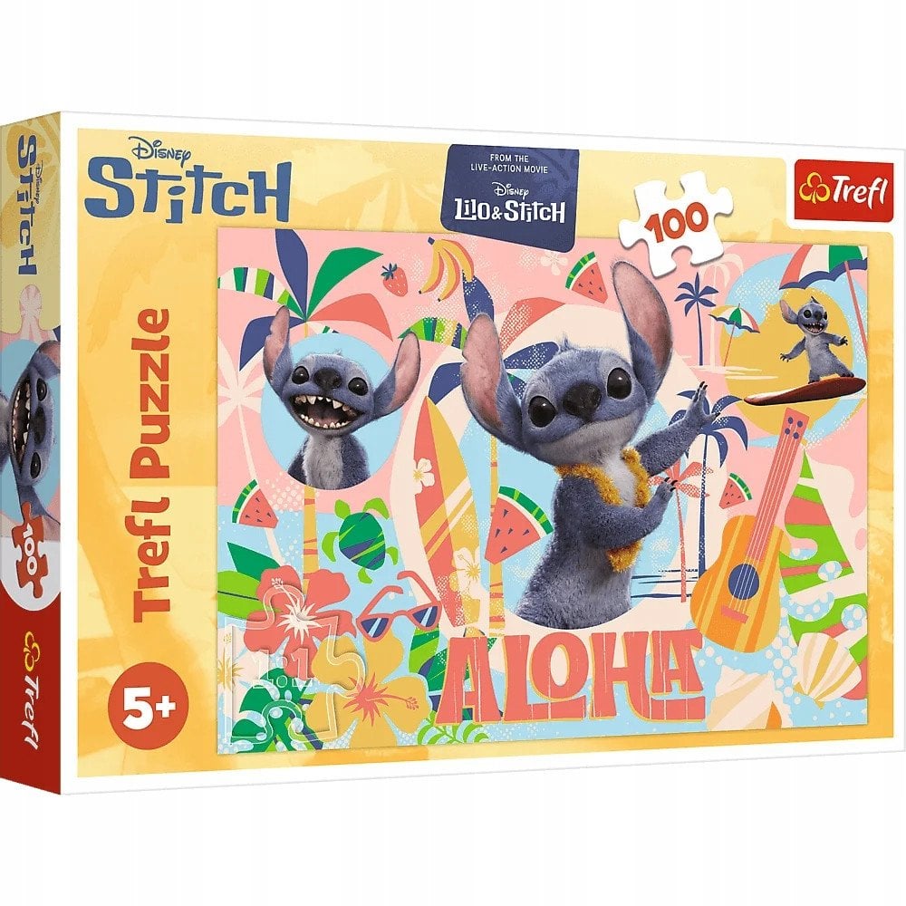 Trefl Puzzle Stitch i przyjaciele w akcji 100 elementów