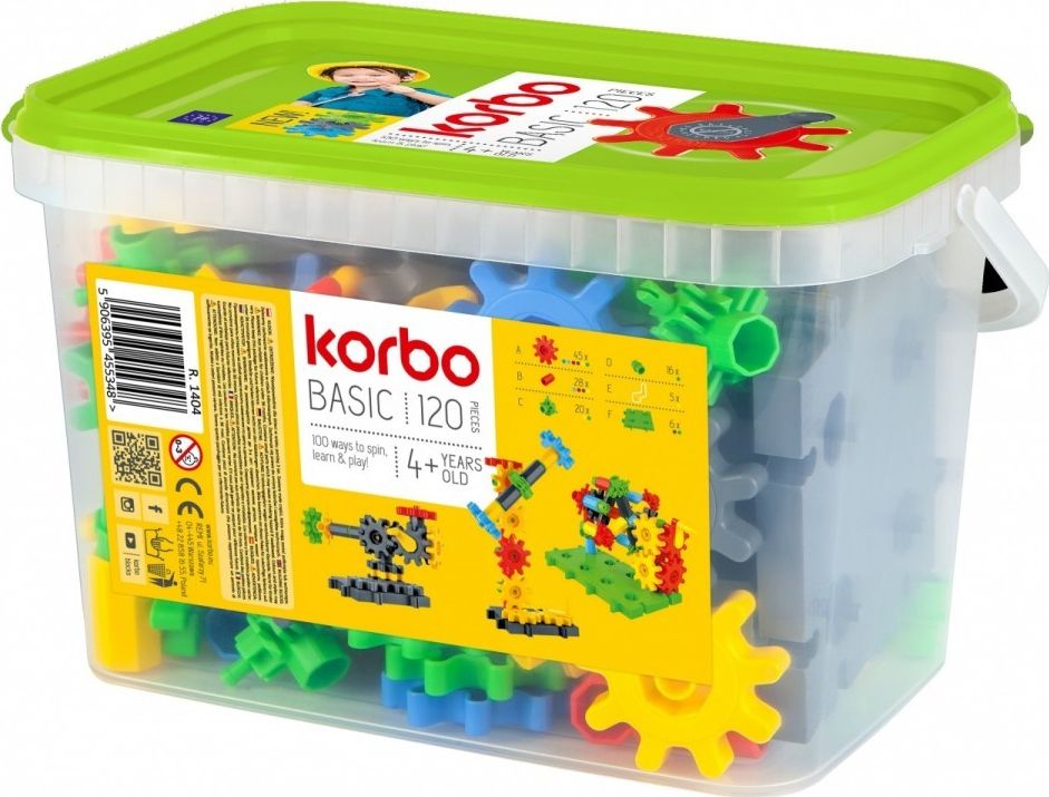 Korbo Klocki Basic 120 elementów