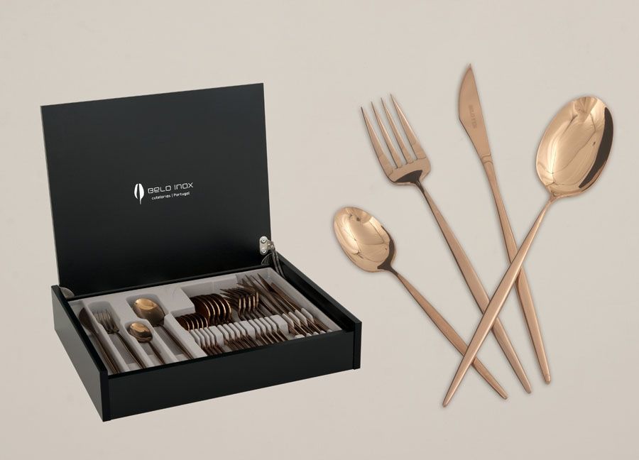 Belo Inox Sztućce 6/24 Spirit Titanium Bronze Belo Inox