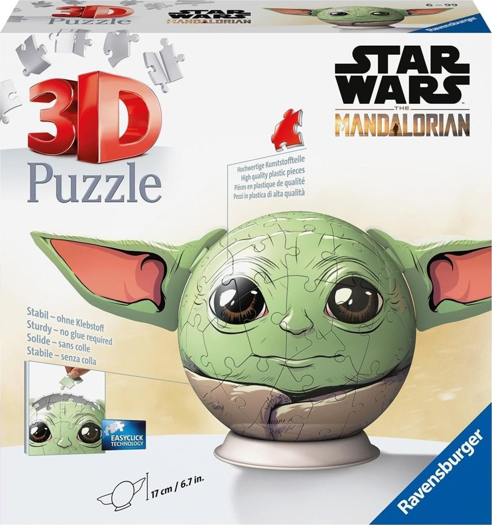 Ravensburger Puzzle 3D 72 Star Wars Grogu Kula