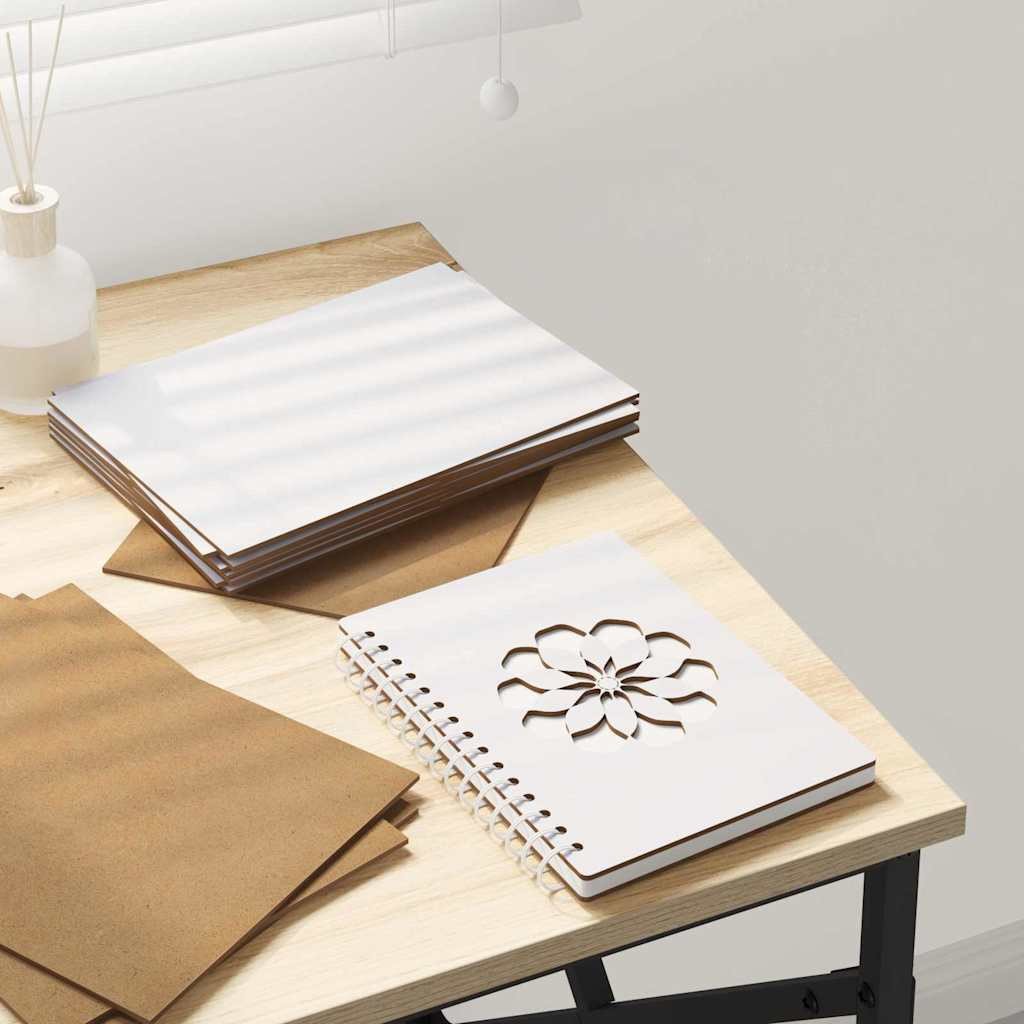 vidaXL Panele dekoracyjne 50 pcs Biały 15 x 21 x 0.3 cm