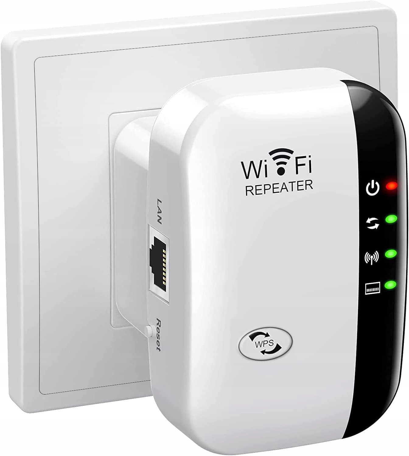 Wzmacniacz sygnału Wi-Fi Renew Force W01-White 300 Mb/s 2,4 GHz
