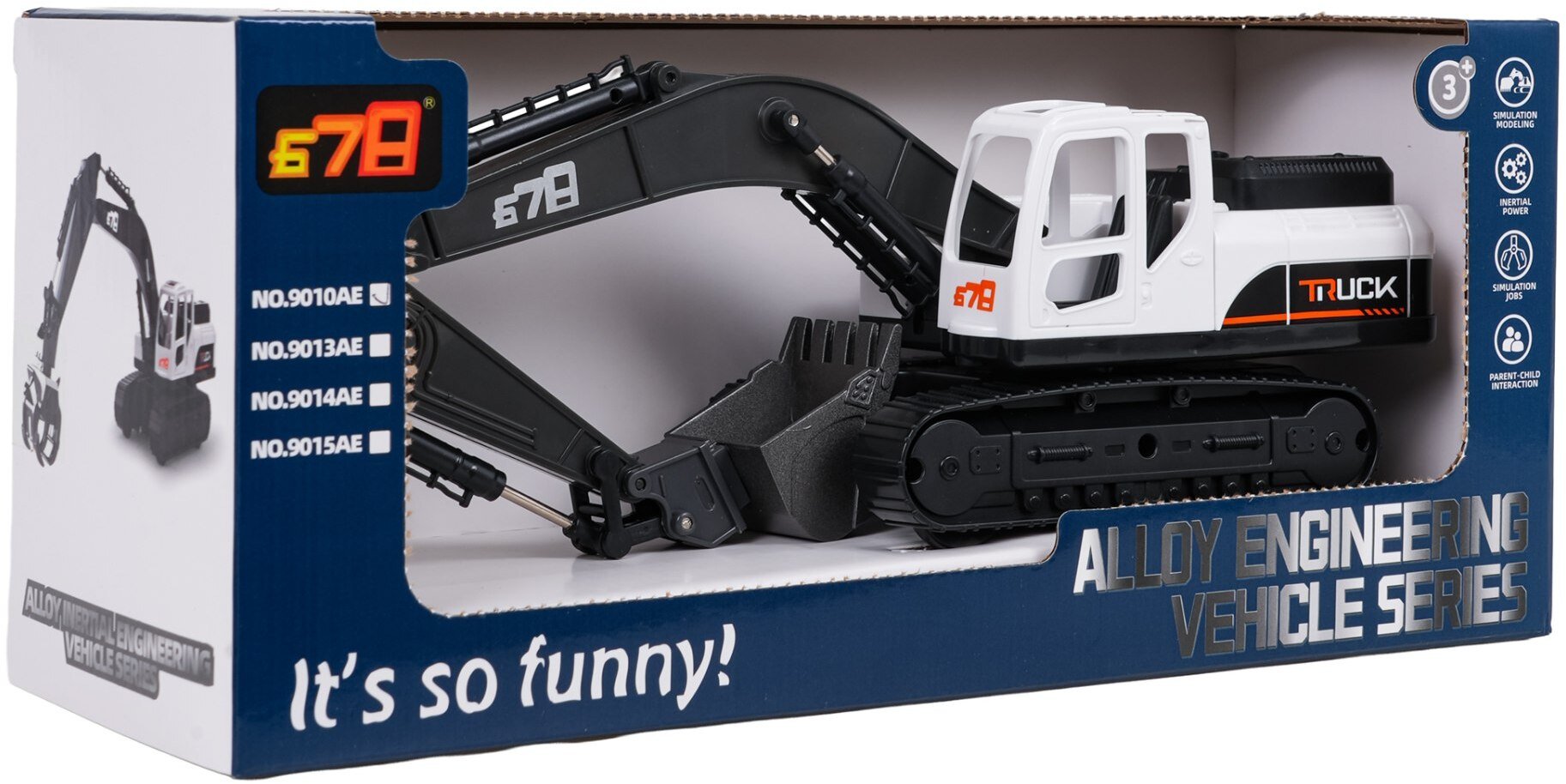 Metalowa Koparka Biała