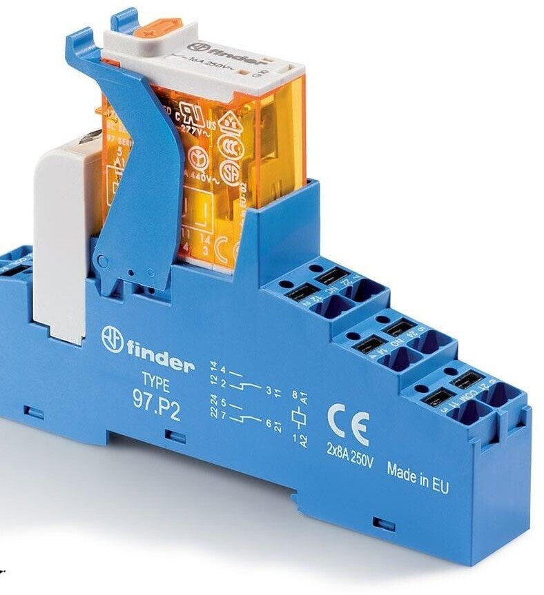 Przekaźnik interfejsowy Seria 4C 2P 8A 24V AC PUSH-IN 4C.P2.8.024.0060SPA