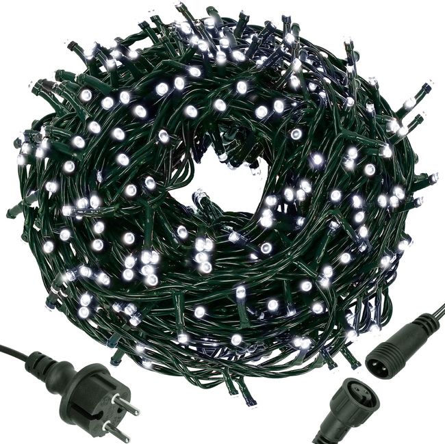 Lampki choinkowe Springos 400 LED białe zimne