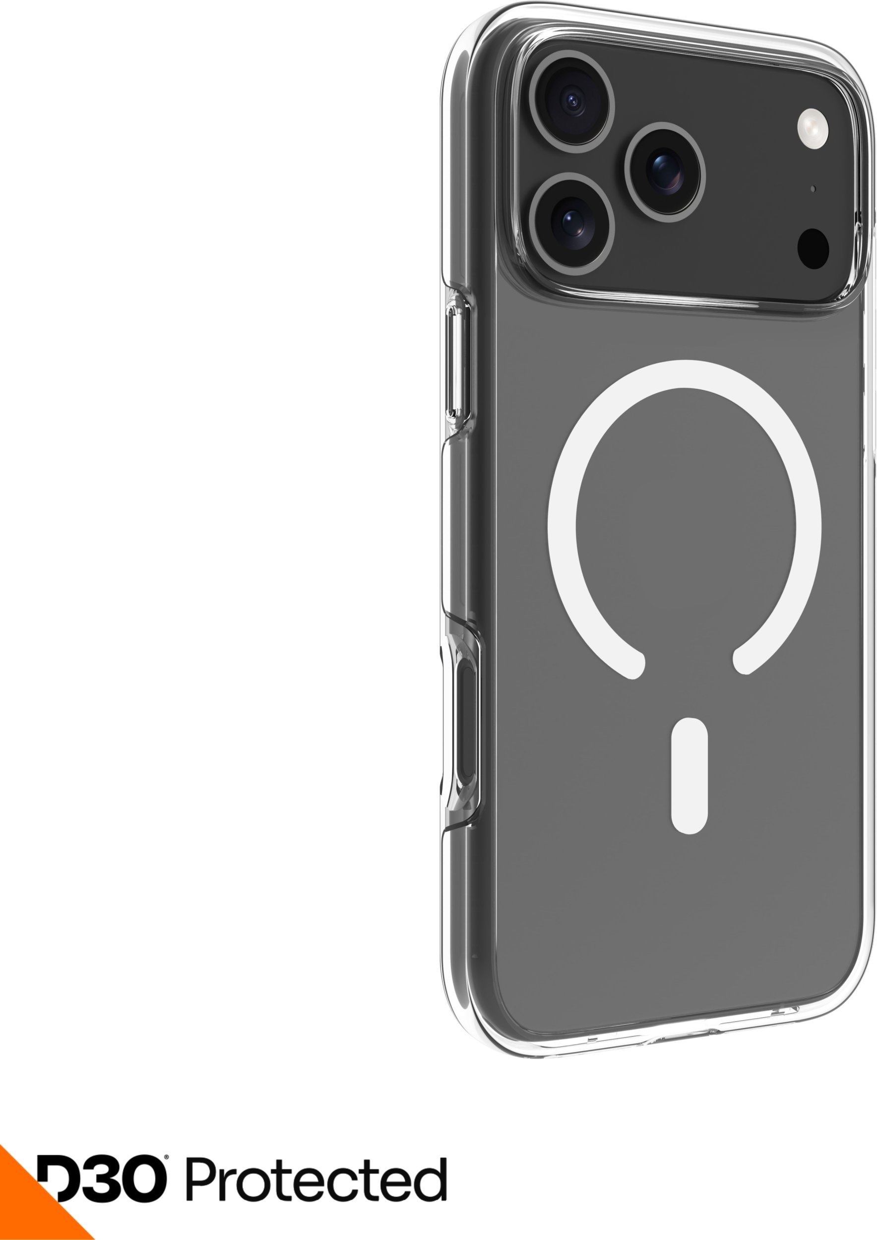 dbramante dbramante1928 Iceland Ultra - Tylny pokrowiec na telefon komórkowy - kompatybilny z MagSafe - D3O, Kunststoff - przezroczysty