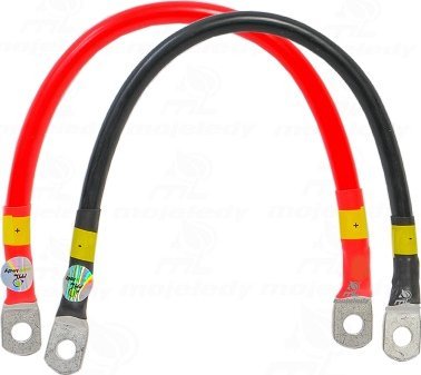 Mojeledy 2x 30cm czerwony i czarny kabel łączeniowy akumulatora 25 ML-PA25 25mm