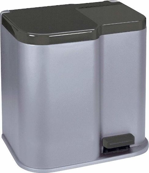 Kosz na śmieci Curver do segregacji na pedał 21L szary (50280)