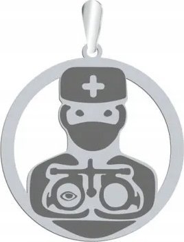 Radziszewska Jewellery Zawieszka Srebrna Okulista GRAWER GRATIS