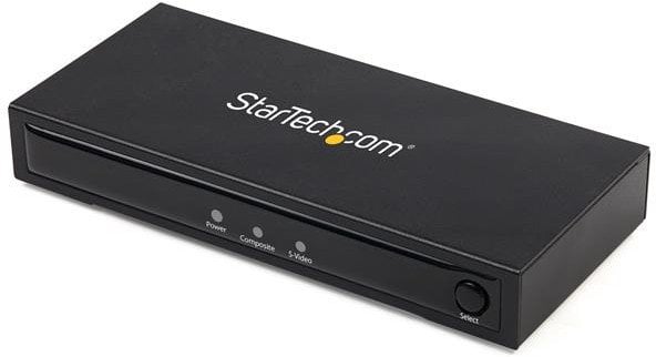 StarTech.com VID2HDCON2 S-Video oder Composite zu HDMI Konverter mit Audio (720p, NTSC & PAL, HDMI Upscaler, Mac & Windows) - Videokonverter - Composi