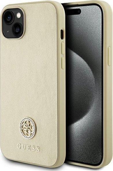 Guess GUHCP15MPS4DGPD iPhone 15 Plus 6.7" złoty/gold hardcase Strass Metal Logo