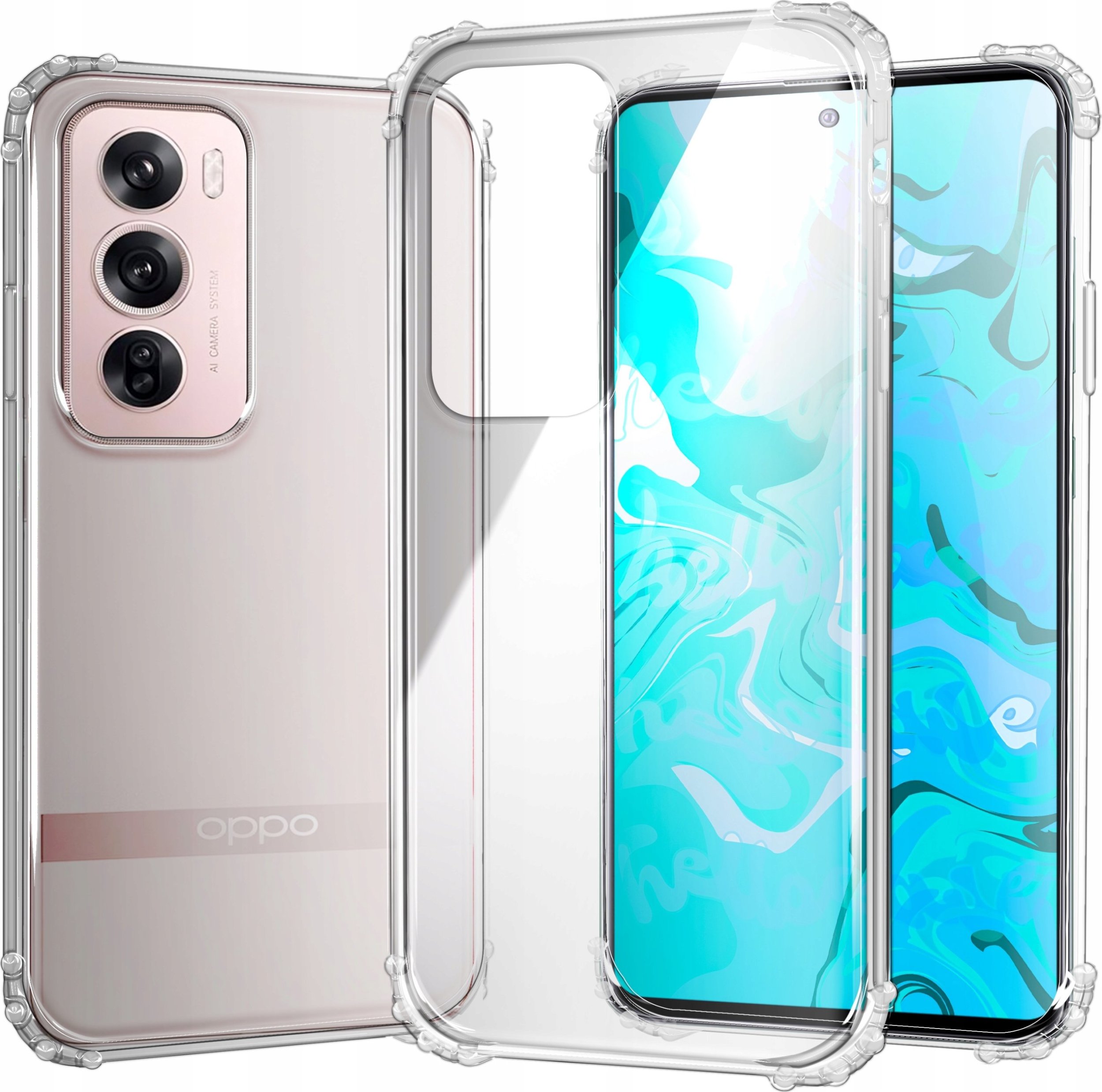 Hello Case ETUI PANCERNE DO OPPO RENO12 PRO | CASE SILIKON GUMOWE SLIM ANTI SHOCK