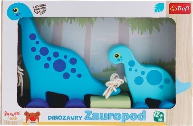Trefl Zabawka drewniana - Zauropod. Bobaski i Miś 61592 Trefl
