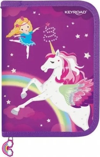 Piórnik Keyroad Piórnik KEYROAD, wyposażony, 29 elementów, 19x13x4,2 cm, mix kolorów