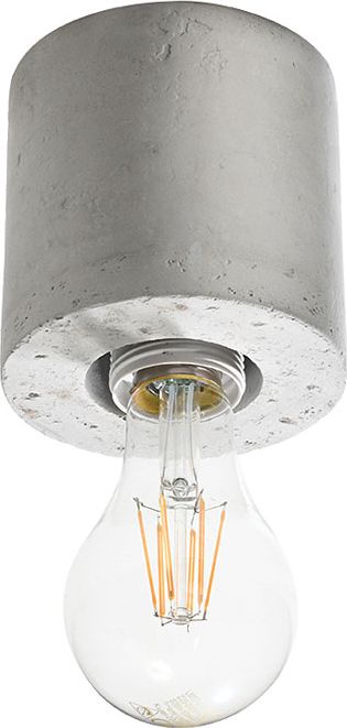 Lampa sufitowa Lumes Loftowy okrągły plafon z betonu - EX645-Salgadi