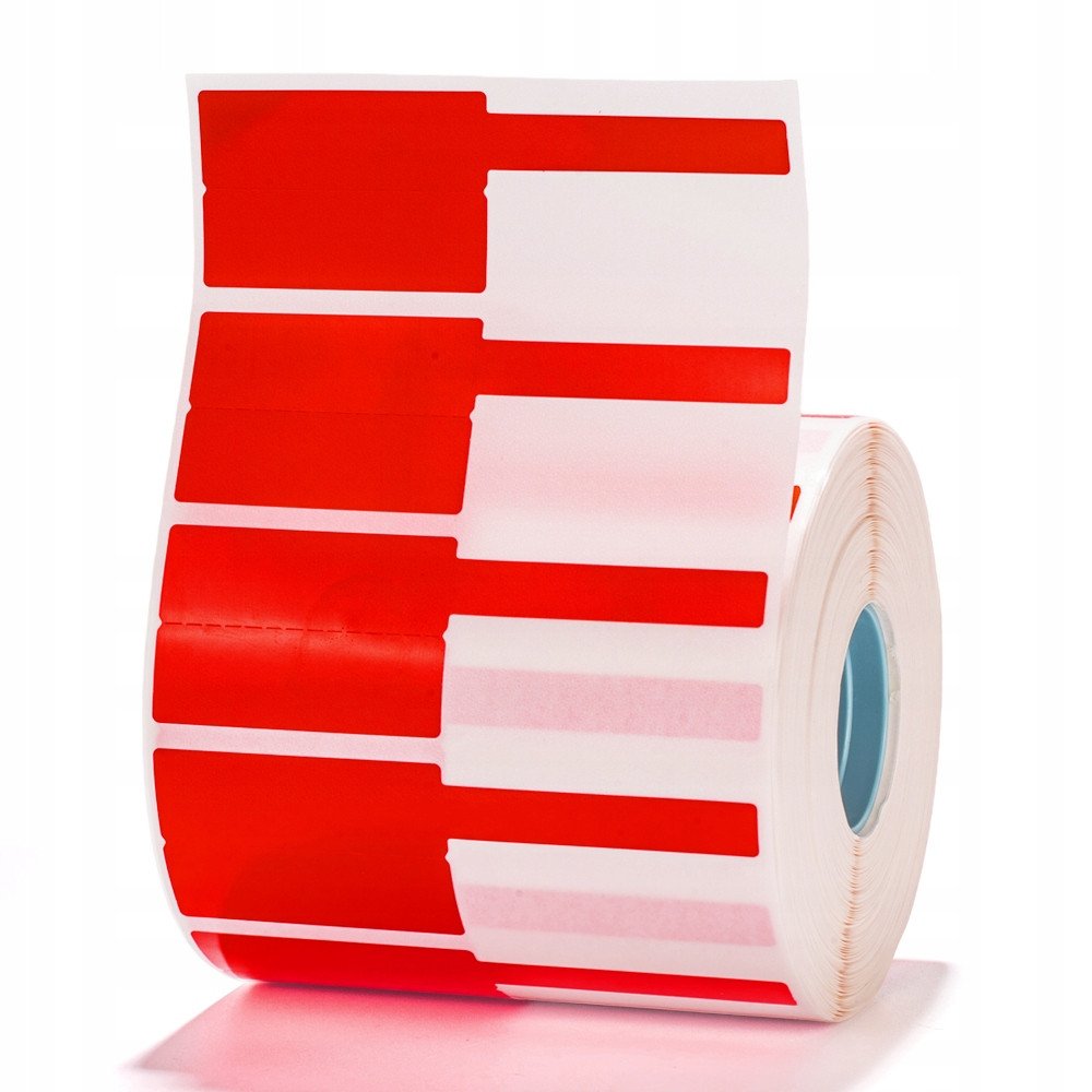 NIIMBOT Etykiety Naklejki 38*25+40mm 1000szt do drukarki K3/W KABLI RED