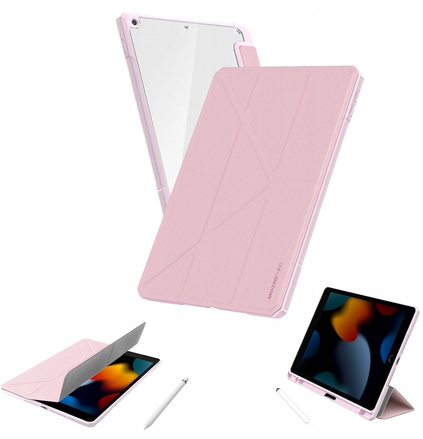 Etui AMAZINGTHING Titan Pro Folio Case na iPad Air M3 11" - różowe
